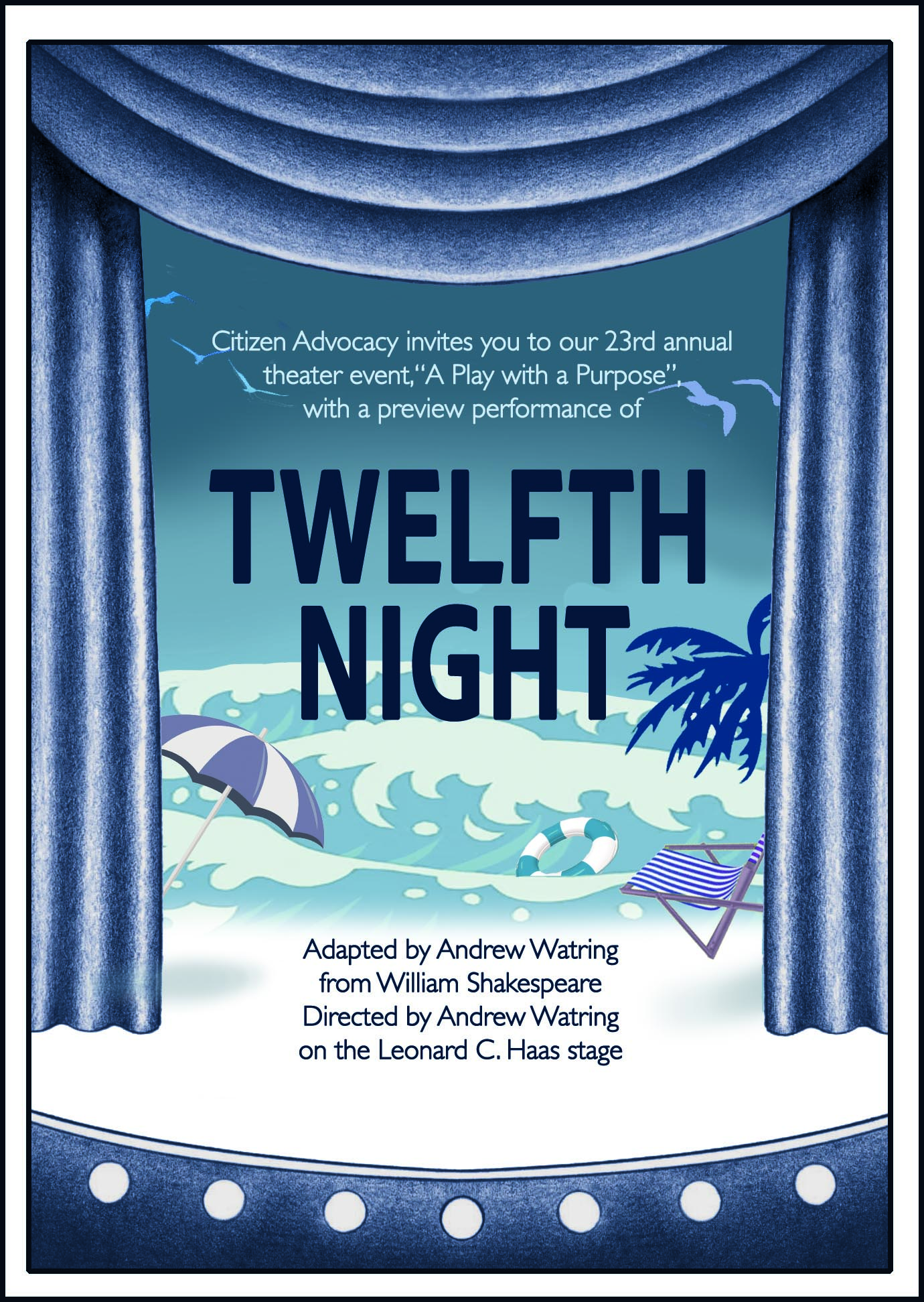 Poster advertising the 23rd annual theater event